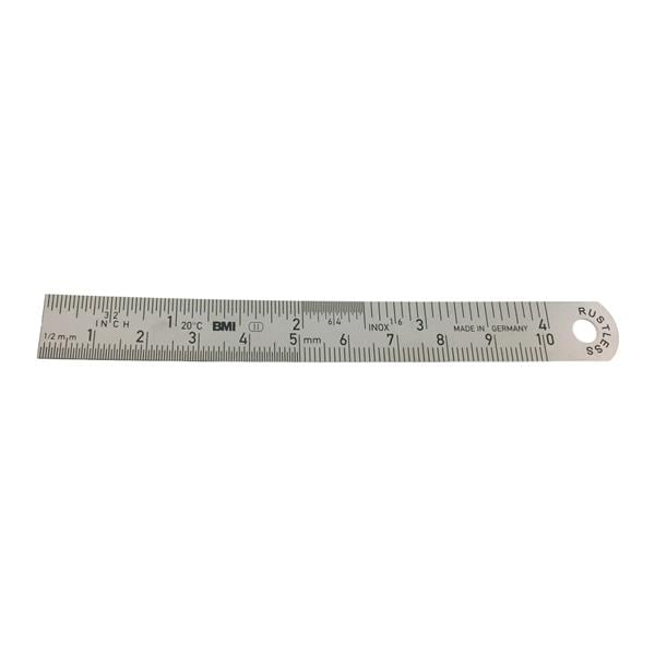 Ruler 4" Stainless Steel Ea