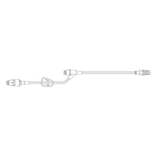 MaxPlus IV Extension Set Needleless 9" NAC Y-Site: 4" Spin Male Luer Lock 50/Bx