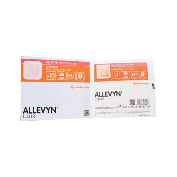 Allevyn Foam Gentle Border Dressing 4x4" Square LF