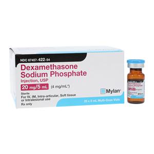 Dexamethasone Sodium Phosphate Injection 4mg/mL MDV 5mL 25/Bx