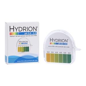 Hydrion Micro Essential Lab pH Test Strip 3-5.5 Range 1/Rl