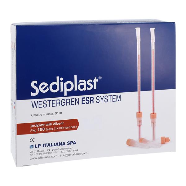 SediPlast ESR: Erythrocyte Sedimentation Rate Tube 100/Bx, 10 BX/CA