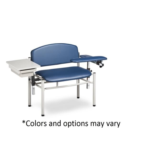 SC Series Blood Draw Chair Specify Color Powder-Coated Steel Frame 300lb Ea