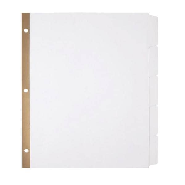 Erasable Big Tab Dividers 5-Tab White Sets 2/Pk