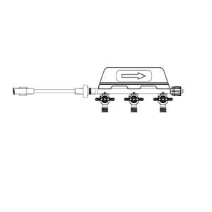 SafePort IV Extension Set 8" SPIN-LOCK Connector 50/Ca