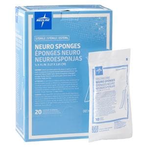 Cotton Neuro Sponge 1/2x1-1/2" X-Ray Detectable LF