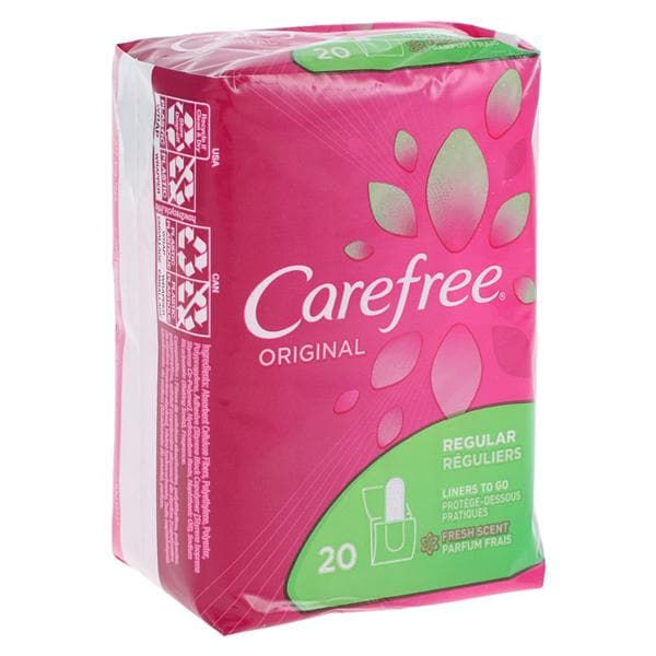 Carefree Original Pantiliners Regular Fresh Scent 20/Bx