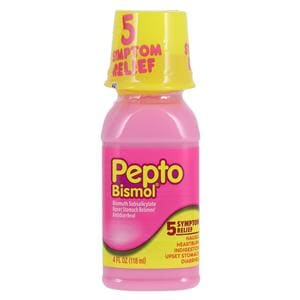 Pepto-Bismol Antacid/Antidiarrhea Liquid 525mg Original 4oz/Bt, 12 BT/CA