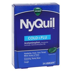 Nyquil Cold/Flu LiquiCaps 10mg 24/Bx, 24 BX/CA