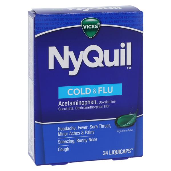 Nyquil Cold/Flu LiquiCaps 10mg 24/Bx