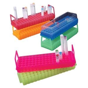 UniRack Stackable Tube Rack 10-12mm 80 Place Blue 10/Ca