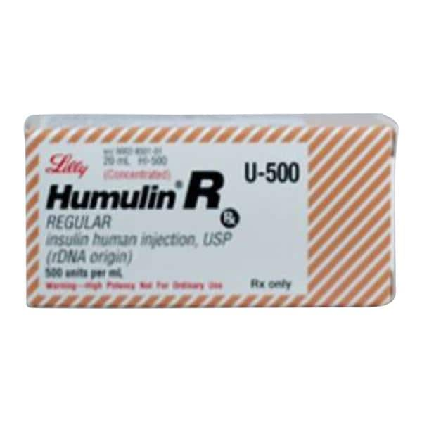 Humulin R Injection 500U/mL MDV 20mL/Vl