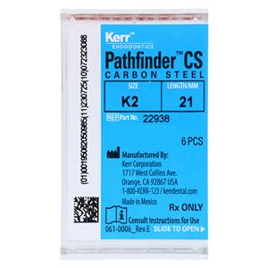 Pathfinder CS File Orange 21 mm Carbon Steel 6/Bx