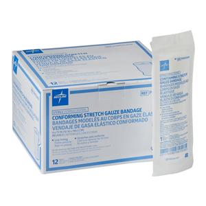 Caring Gauze Bandage Rayon Polyester Blend 4x75" 1 Ply Sterile 96/Ca