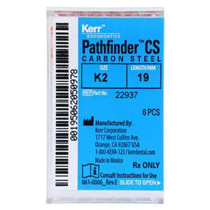Pathfinder CS File Orange 19 mm Carbon Steel 6/Bx