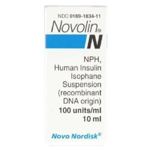 Novolin Insulin Injection 100u/mL MDV 10mL/Vl