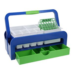 Blood Collection Tray Blue/Green Ea