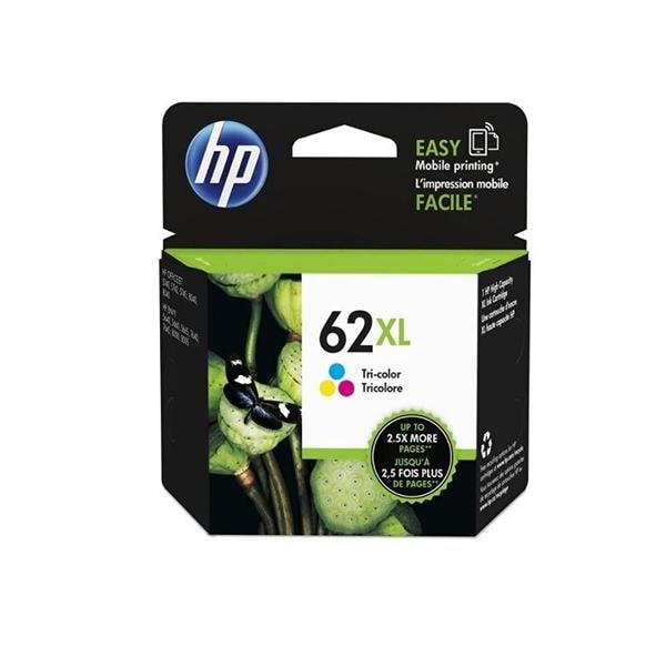 HP 62XL High-Yield Tri-Color Ink Cartridge (C2P07AN#140) Ea