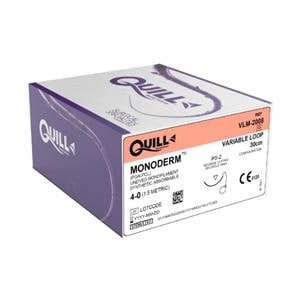 Quill Monoderm Suture 4-0 30cm Polyglecaprone Monofilament PS-2 Clear 12/Bx