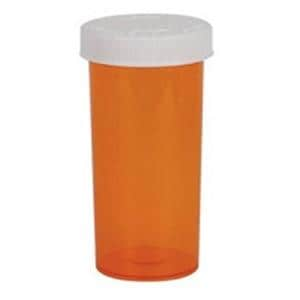 Ezy-Dose Medicine Vial Plastic Orange Push/Turn CR Cap 3.75x1-7/8