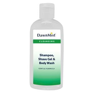 DawnMist Shave Gel/Body Wash Shampoo 4oz Peppermint 60/Ca