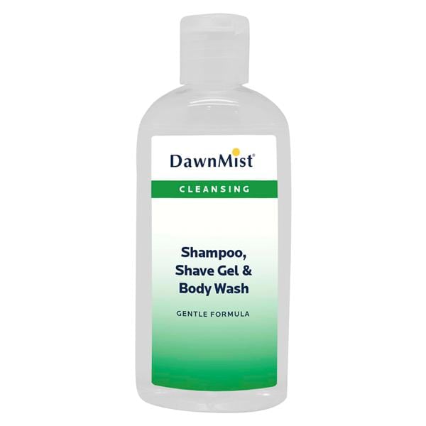 DawnMist Shave Gel/Body Wash Shampoo 4oz Peppermint 60/Ca