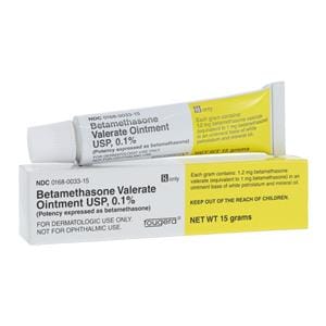 Betamethasone Valerate Topical Ointment 0.1% Tube 15gm Each