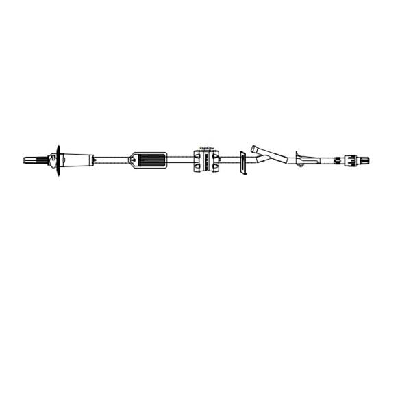 IV Administration Set Injection Site 110" 20 Drops/mL 25/Ca