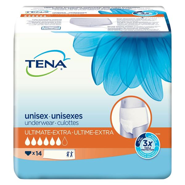 Tena Protective Incontinence Underwear Unisex 45-58" Extra White 64/Ca