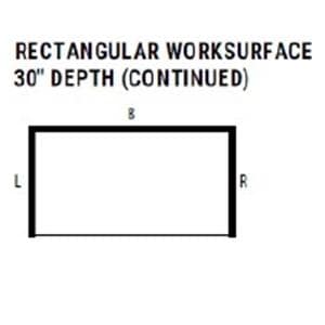 Rectangular Desk 30x60" Ea Ea