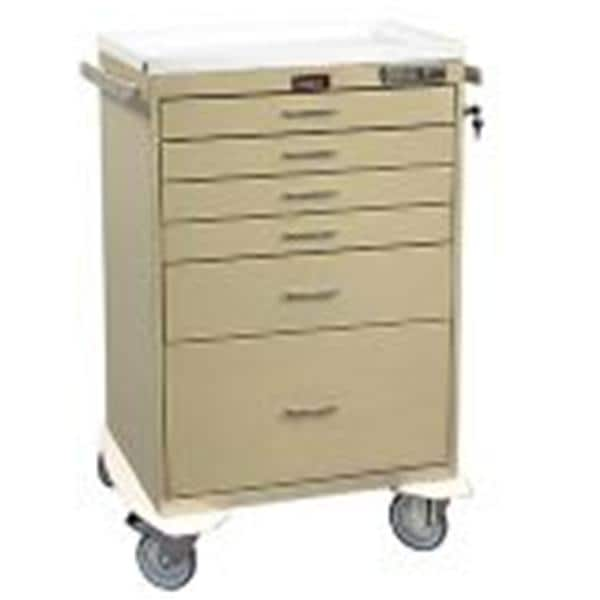 Cart Anesthesia Classic 42-1/2x32" (6) Drawer Electronic Push Button Lock Ea