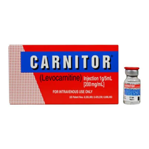 Carnitor Injection 200mg/mL SDV 5mL 5/Bx