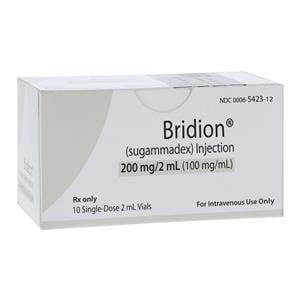 Bridion Injection 100mg/mL SDV 2mL 10/Package