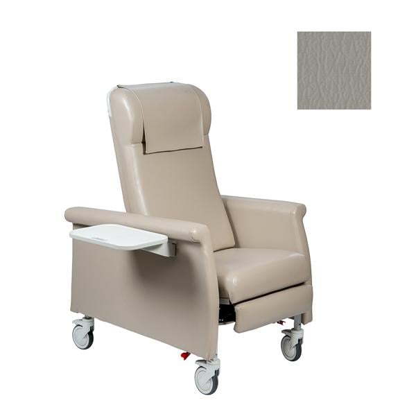 Elite CareCliner Convalescent Recliner Vinyl 350lb Capacity Gray Ea