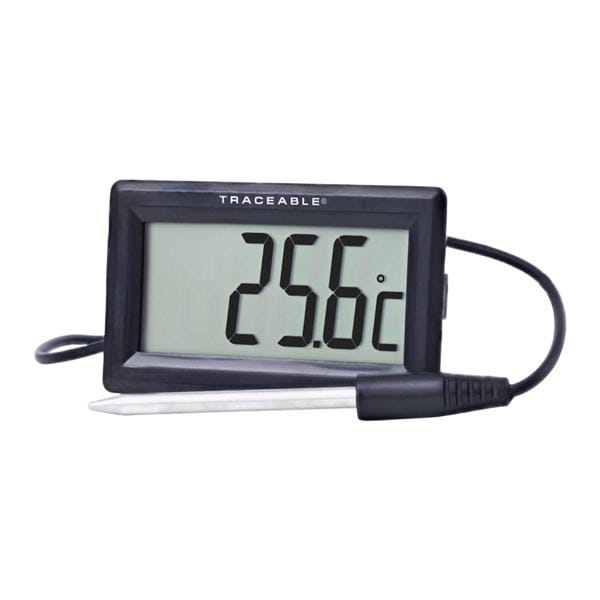 Traceable Snap-On Thermometer Plastic -50 to 300°C/-58 to 572°F Ea