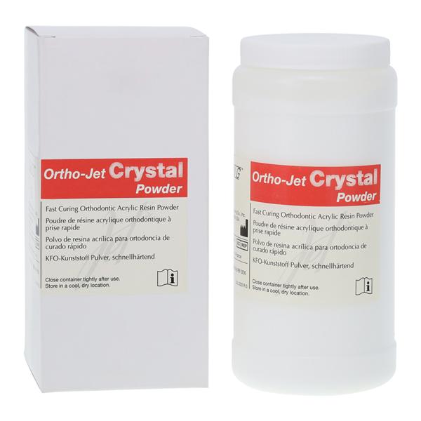 Ortho-Jet Crystal Orthodontic Resin Acrylic Self Cure Clear Powder 454Gm/Bt