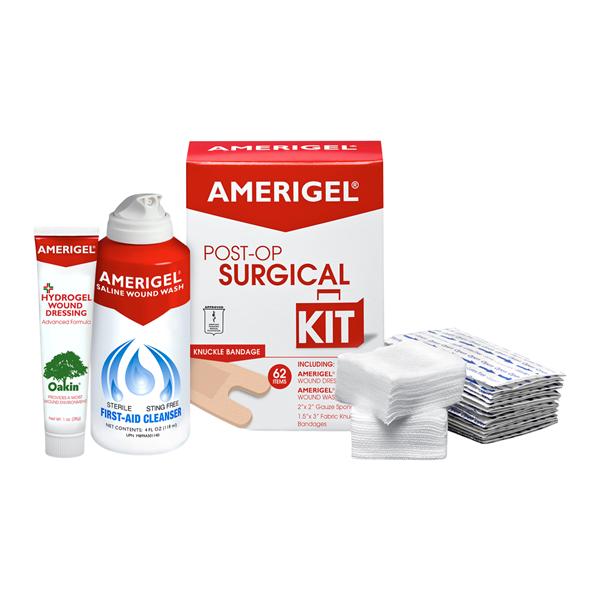 Amerigel Hydrogel Post-Op Kit 1.5x3" Rectangle Assorted