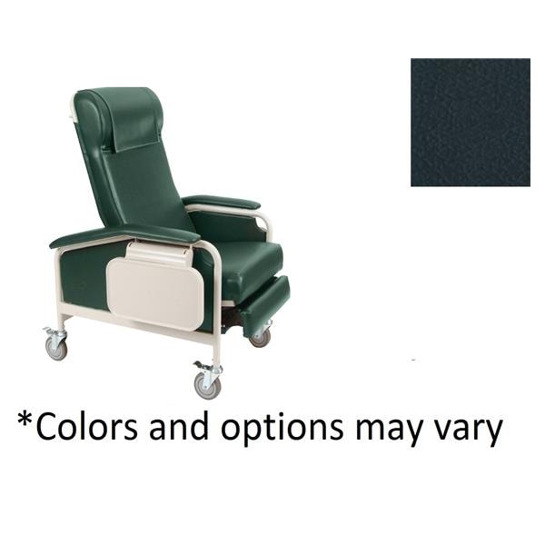 CareCliner Bariatric Recliner Vinyl 450lb Capacity Manual Black Ea