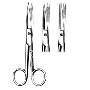 Econo Operating Scissors Straight 4-1/2" Stainless Steel Sterile Disp 25/Ca