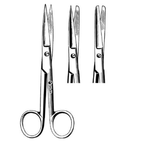 Econo Operating Scissors Straight 4-1/2" Stainless Steel Sterile Disp 25/Ca