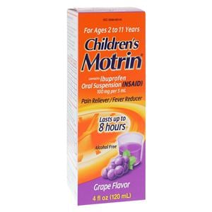 Motrin Children NSAID Suspension 100mg/5mL Grape 4oz/Bt