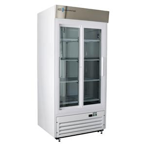 Standard Laboratory Refrigerator 33 Cu Ft 2 Glass Doors 1 to 10C Ea