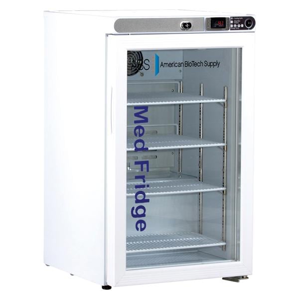 Premier Laboratory Refrigerator 2.5 Cu Ft Glass Door 2 to 8C Ea