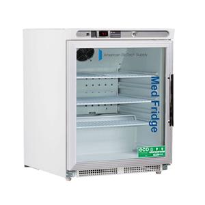 Premier Laboratory Refrigerator 4.6 Cu Ft Solid Door 2 to 8C Ea