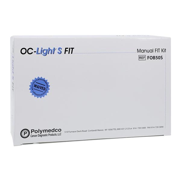 OC-Light S FIT: Fecal Immunochemical Test Test Kit CLIA Waived 50/Bx