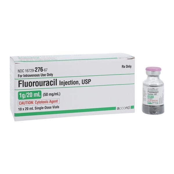 Fluorouracil 50mg/mL 10/Package