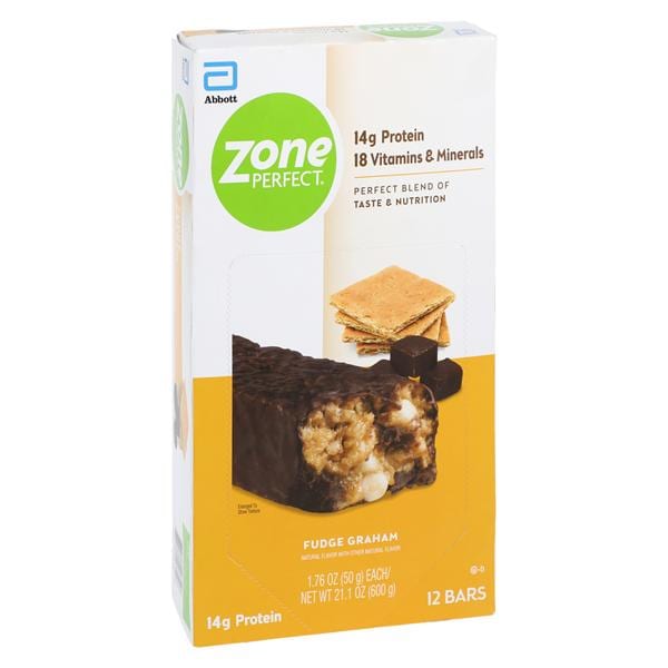 Zone Perfect Nutrition Bar Fudge Graham Box 12/Bx