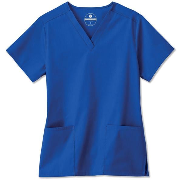 Fundamentals Scrub Shirt Short Sleeves Medium Galaxy Blue Womens Ea