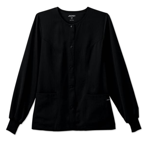 Jockey Warm-Up Jacket 2 Pockets Long Sleeves / Knit Cuff X-Large Black Womens Ea