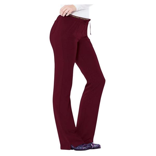 HeartSoul Scrub Pant 4 Pockets 2X Large Wine Womens Ea